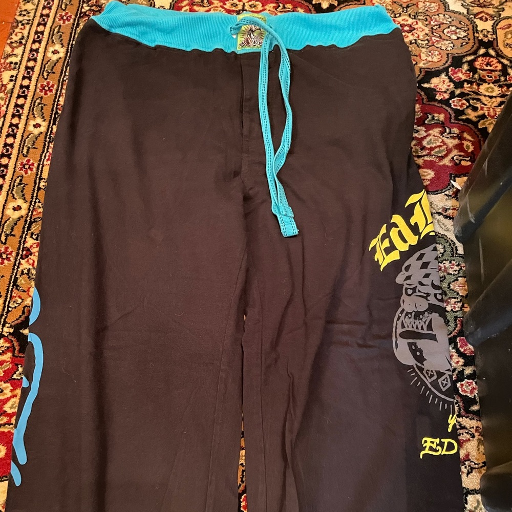 Teal Ed Hardy Sweatpants